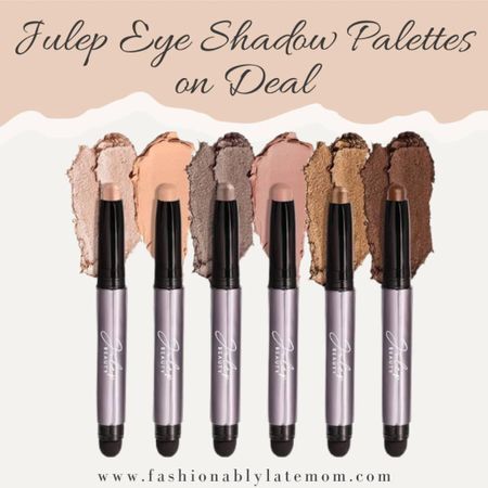 Love these and they are on sale! 
Fashionablylatemom 
Julep Eyeshadow 101 Neutral Palette Creme-to-Powder 6 Piece Matte & Shimmer Eyeshadow Set
HIGHLY PIGMENTED EYESHADOW 6PC SET CHAMPAGNE SHIMMER, DESERT MATTE, TAUPE SHIMMER, PUTTY MATTE, BRONZE SHIMMER, COCOA SHIMMER: This set of six eyeshadows delivers on smoky drama and nourishment, thanks to the hydrating formula with Vitamin C & E.
CREME-TO-POWDER WATERPROOF EYESHADOW: This waterproof, crème-to-powder eyeshadow stick glides effortlessly across lids before drying to a waterproof crease-proof powder finish.

#LTKbeauty #LTKsalealert