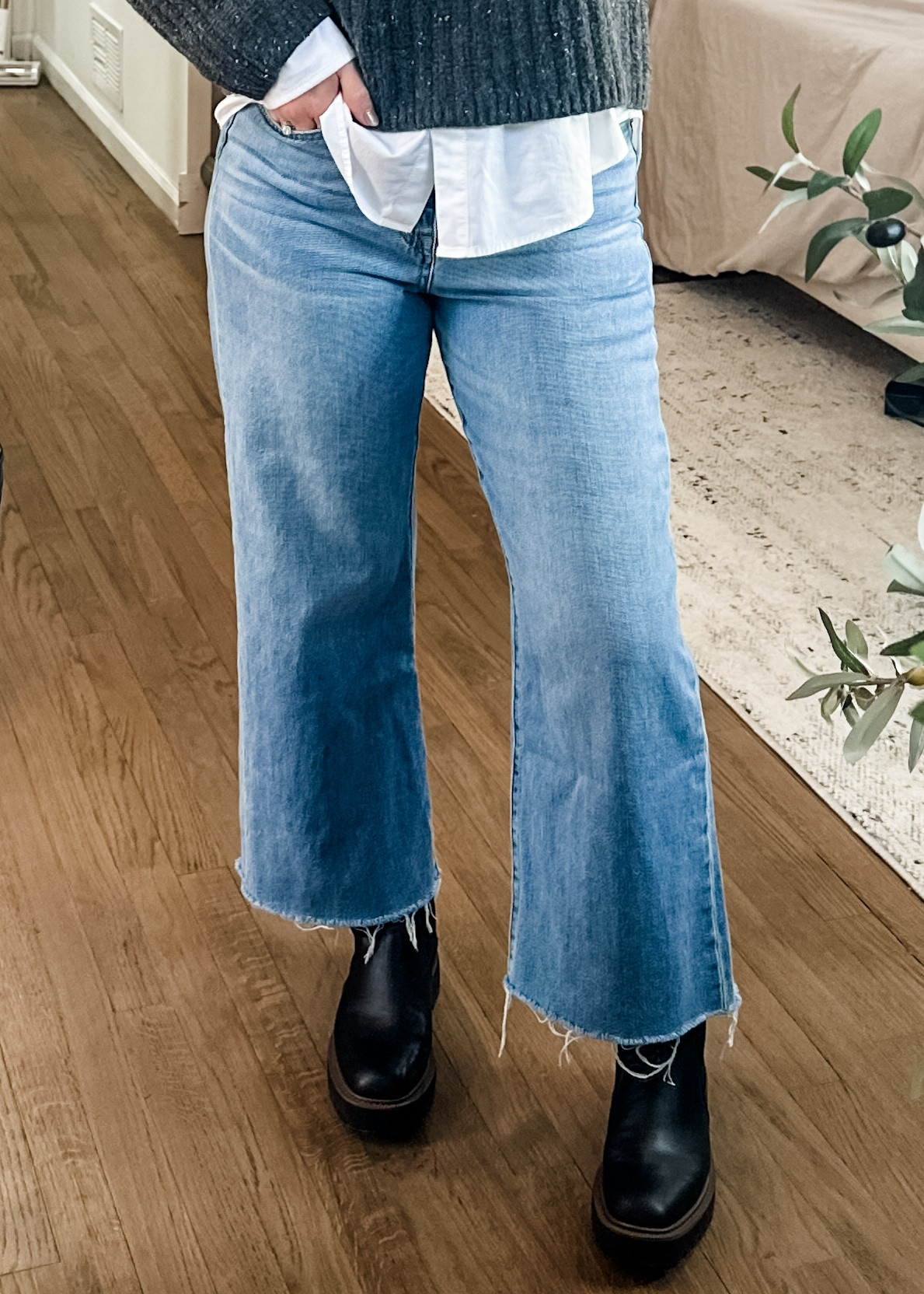 Buffalo David Bitton Women's Addie High Rise Wide Leg Jeans | Amazon (US)