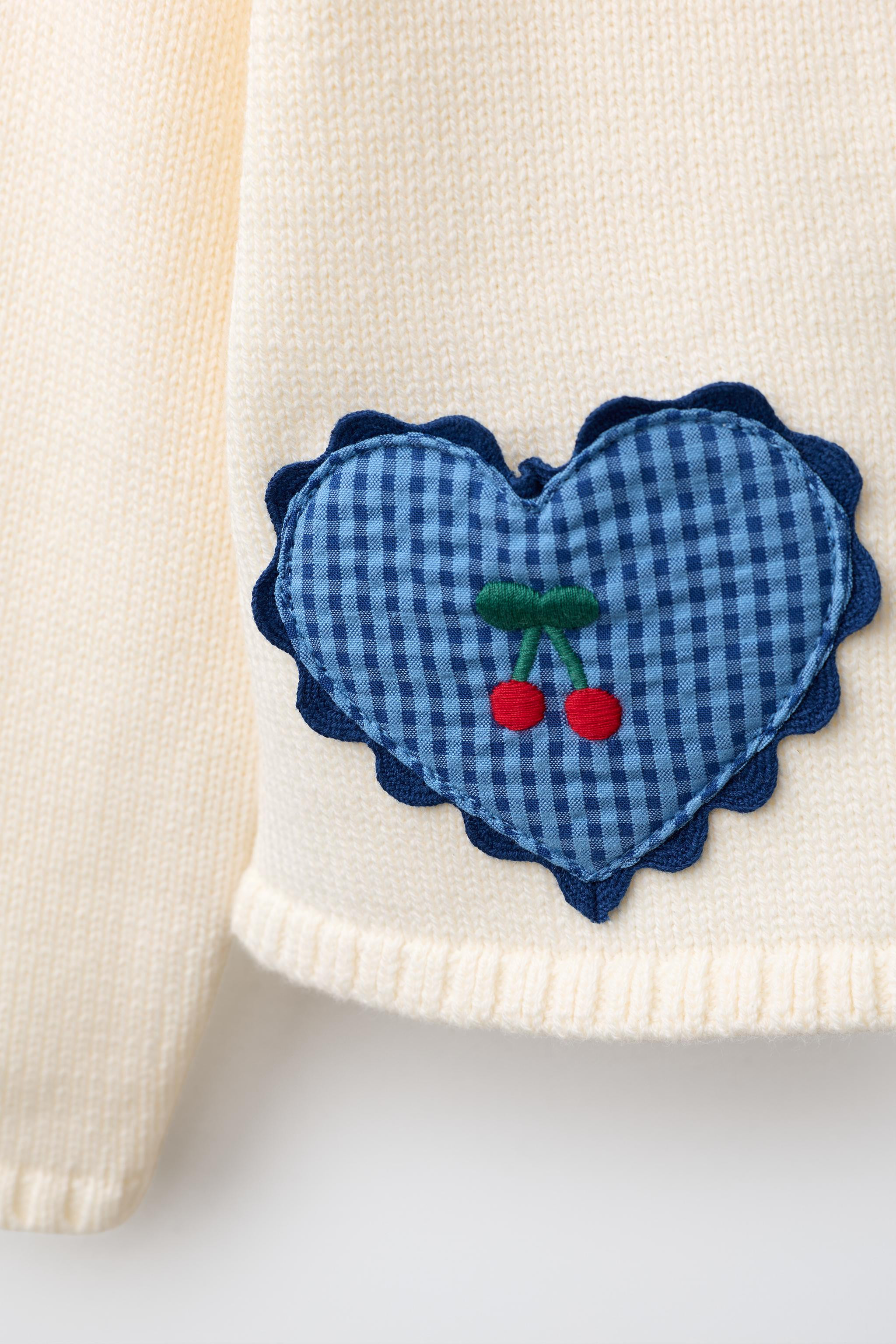 CARDIGAN WITH HEART POCKETS | Zara UK