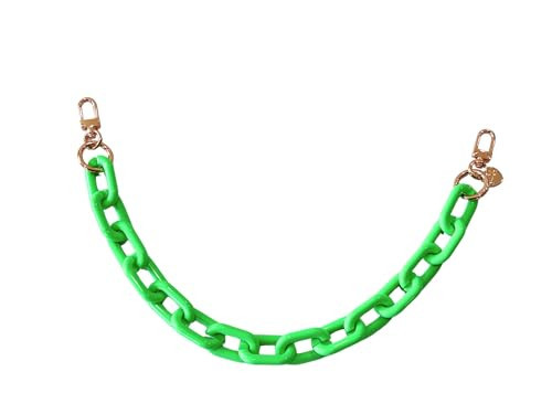 Gold Blush Poplinks Bag Chain 18" Multiple Colors, Viral Chunky Acrylic Bag Chains For Purses and Handbags Strap or Decor (Poplinks Neon Green) | Amazon (US)