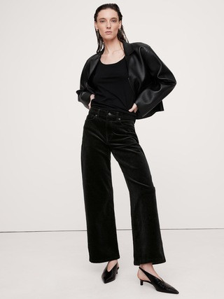 Ultra High-Rise Wide-Leg Crop Corduroy Pant | Banana Republic (US)