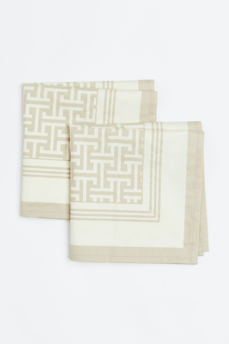 Tovaglioli in rasatello di cotone 2 pezzi | H&M (FR, IT, ES, PT, BE)