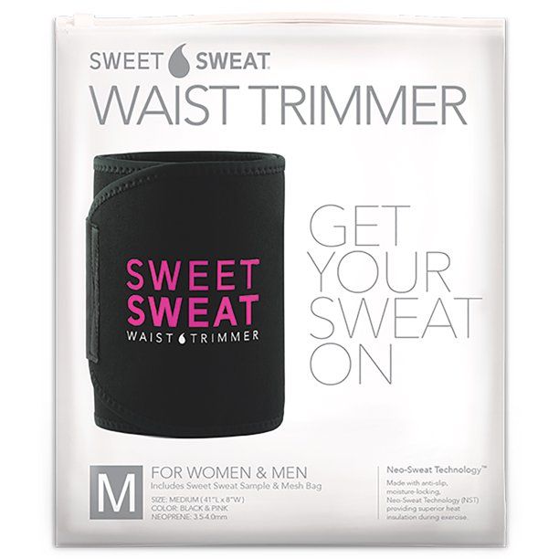 Sports Research  Sweet Sweat Waist Trimmer  Medium  Black   Pink  1 Belt | Walmart (US)