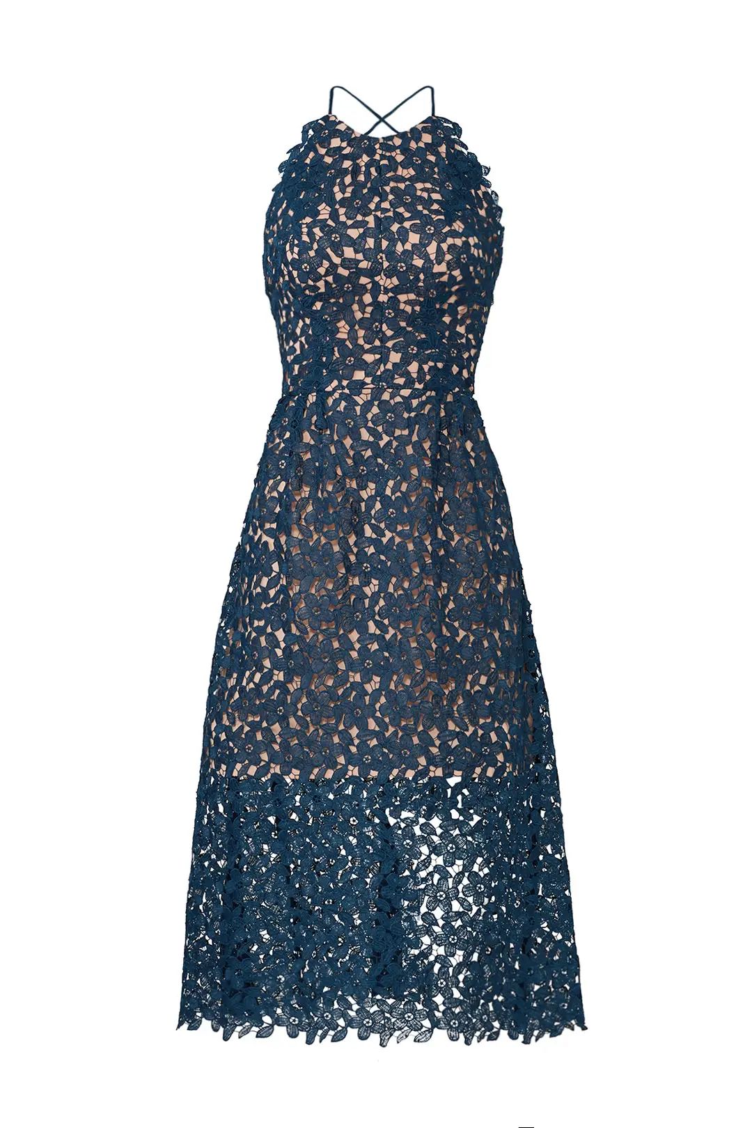 Slate & Willow Blue Opal Lace Dress | Rent the Runway