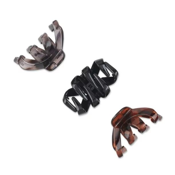 Scunci Octopus Claw/Jaw Clip, Adjusts to Most Hair Types, in Black, Tortoise Shell, and Smoke, 3c... | Walmart (US)