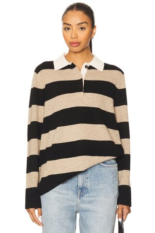 Cashmere Rugby Stripe Polo
                    
                    White & Warren | Revolve Clothing (Global)