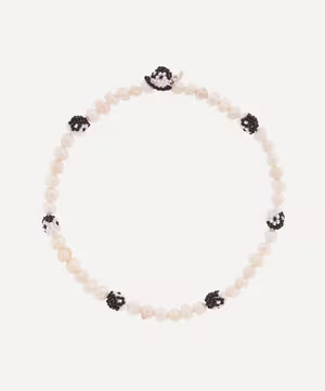 Pearly Black and White Yin Yang Necklace | Liberty London (UK)