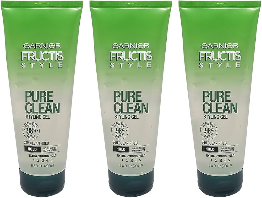 Garnier Fructis Style Pure Clean Styling Gel, 20.4 Fl Oz (Pack of 3) | Amazon (US)