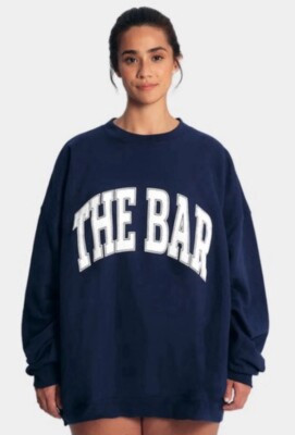 The Bar Varsity Sweatshirt Navy White XL New  | eBay | eBay US