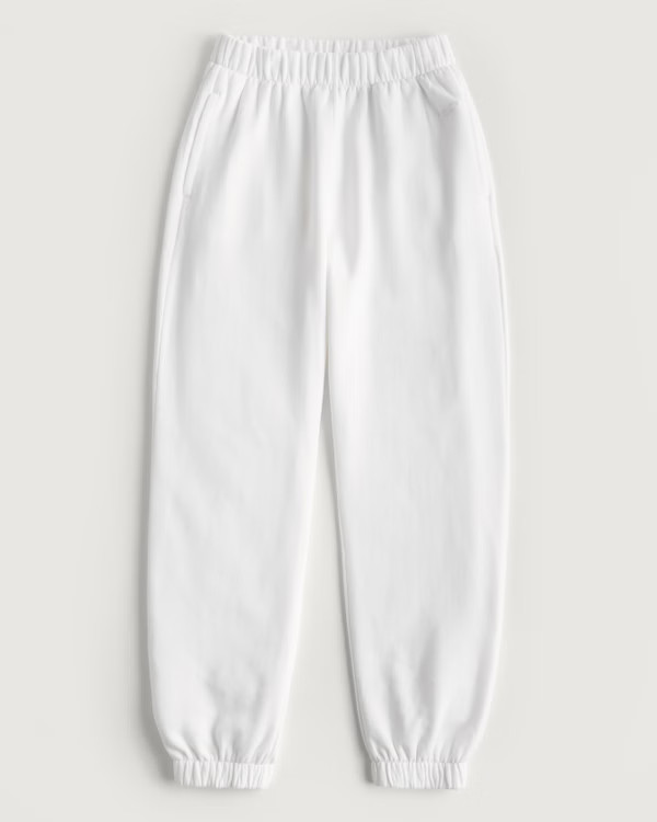 Adjustable Rise Fleece Dad Joggers | Hollister (US)