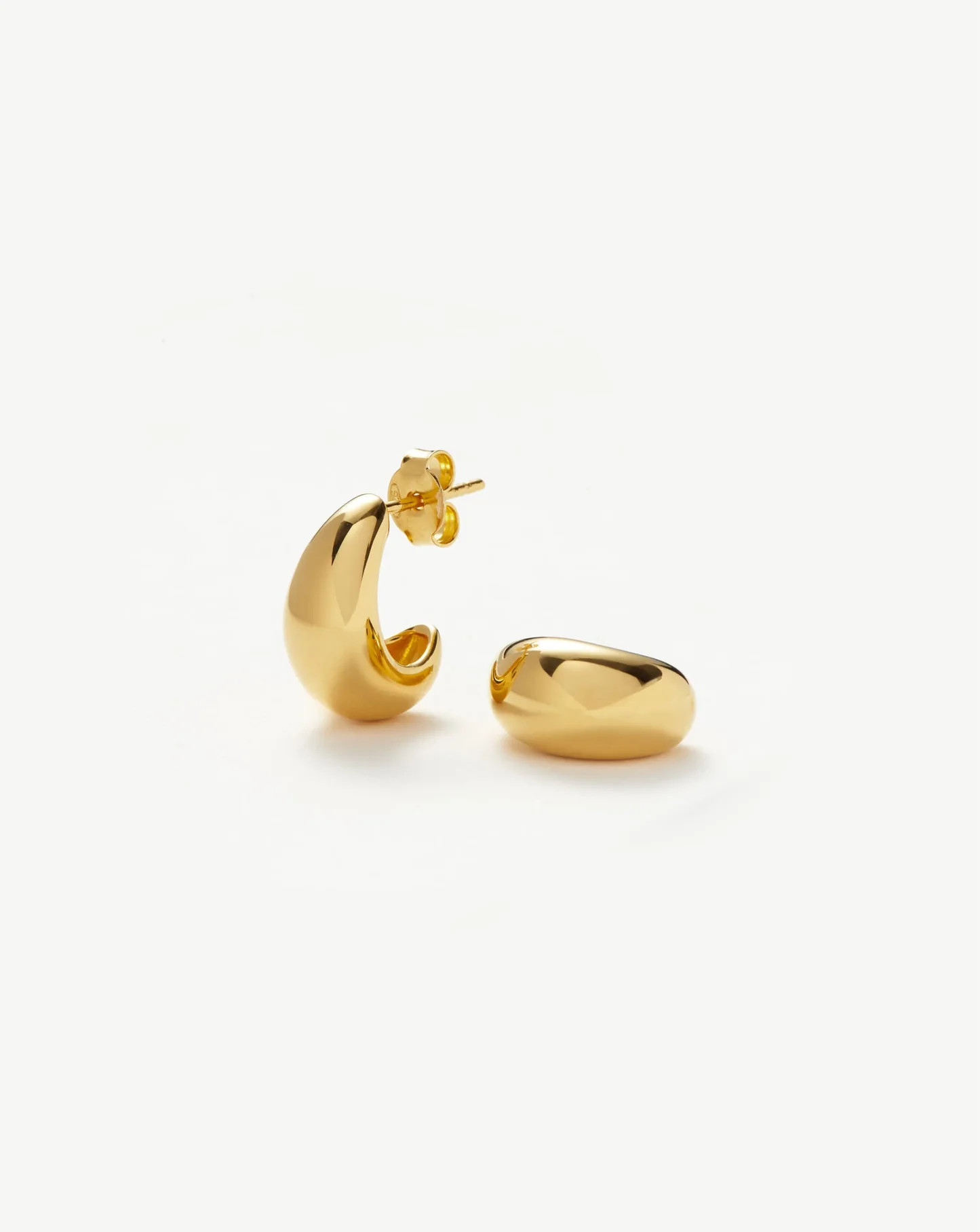 Savi Dome Mini Hoop Gold Earrings | Missoma UK | Missoma UK