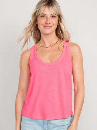 EveryWear Linen-Blend Tank Top for Women | Old Navy (US)