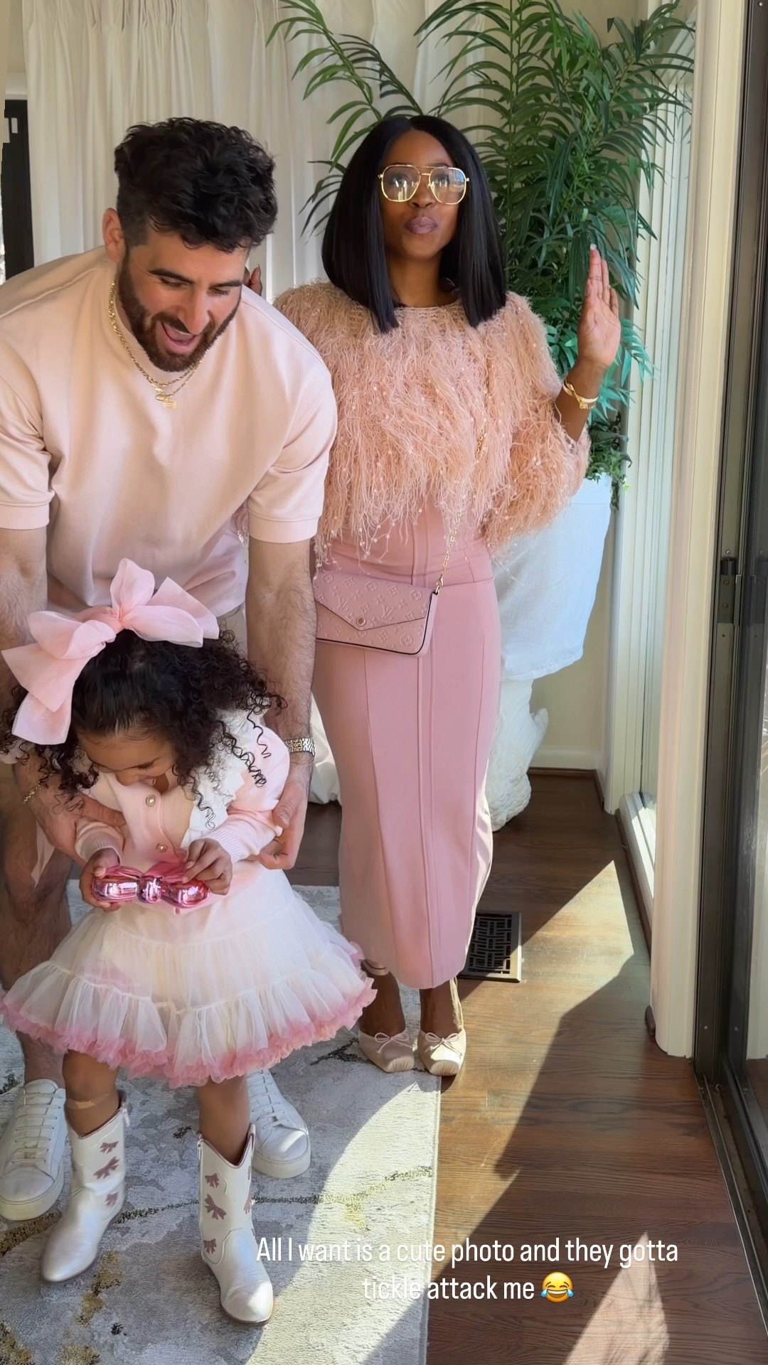 All pink outfits for the entire family!! Pink outfit and fashion for Mom, Dad and child. I’m wearing a size Small, Bella is wearing a size 5 and Paul is wearing a Large! 

#LTKmomlife #LTKdayinmylife #LTKootd