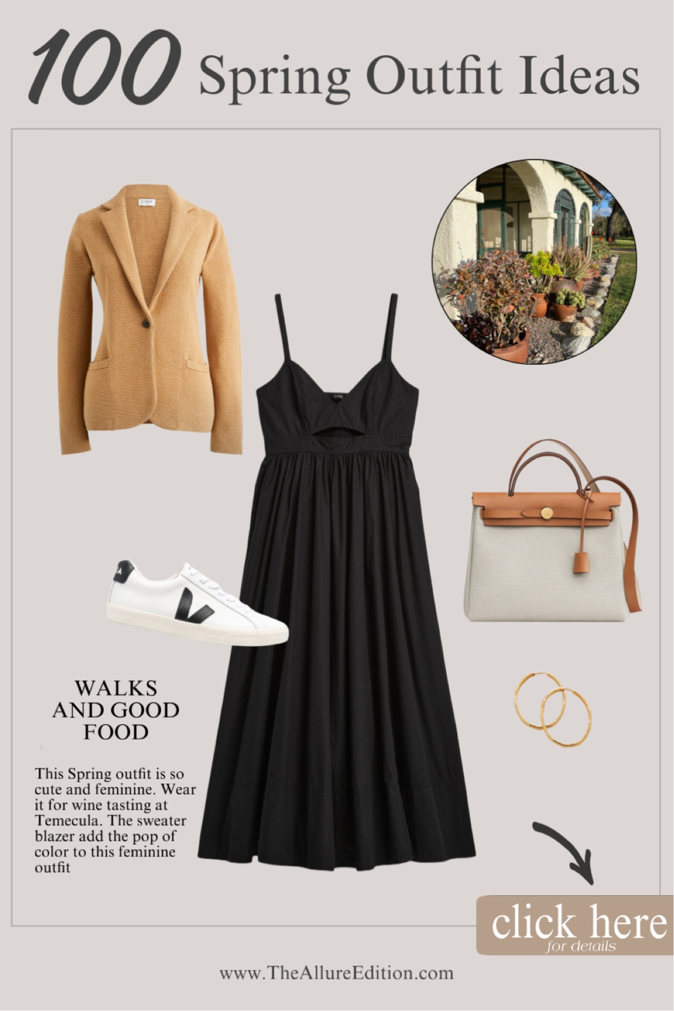 Spring Outfit idea
Spring dress, black dress
Cotton dress, summer dress, black spring dress
Camel sweater blazer
Veja sneakers 

#LTKstyletip #LTKFind #LTKSeasonal