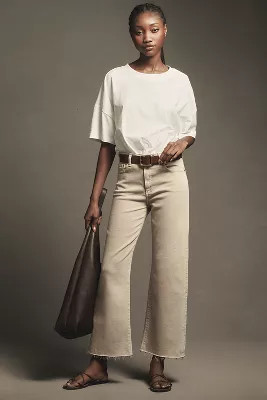 AG Saige High-Rise Wide-Leg Crop Jeans | Anthropologie (US)