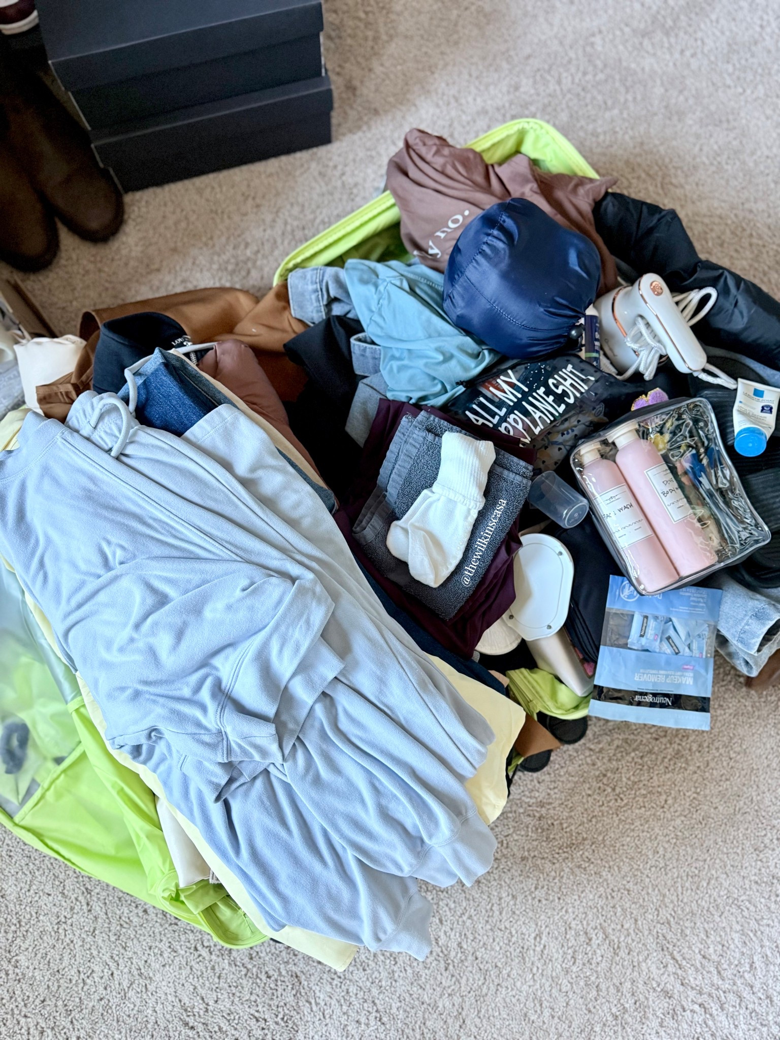 Packing for my next work trip ✈️ — sharing all my travel must-haves straight from my suitcase! Everything’s linked in my LTK 🧳 #travelessentials #worktripstyle 

#LTKWorkwear #LTKMidsize #LTKTravel
