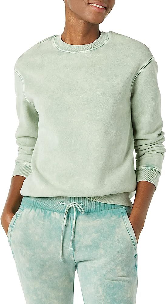 Goodthreads Women's Heritage Fleece Crewneck Sweatshirt | Amazon (US)