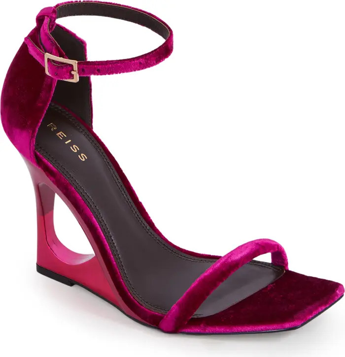 Reiss Cora Ankle Strap Wedge Sandal (Women) | Nordstrom | Nordstrom