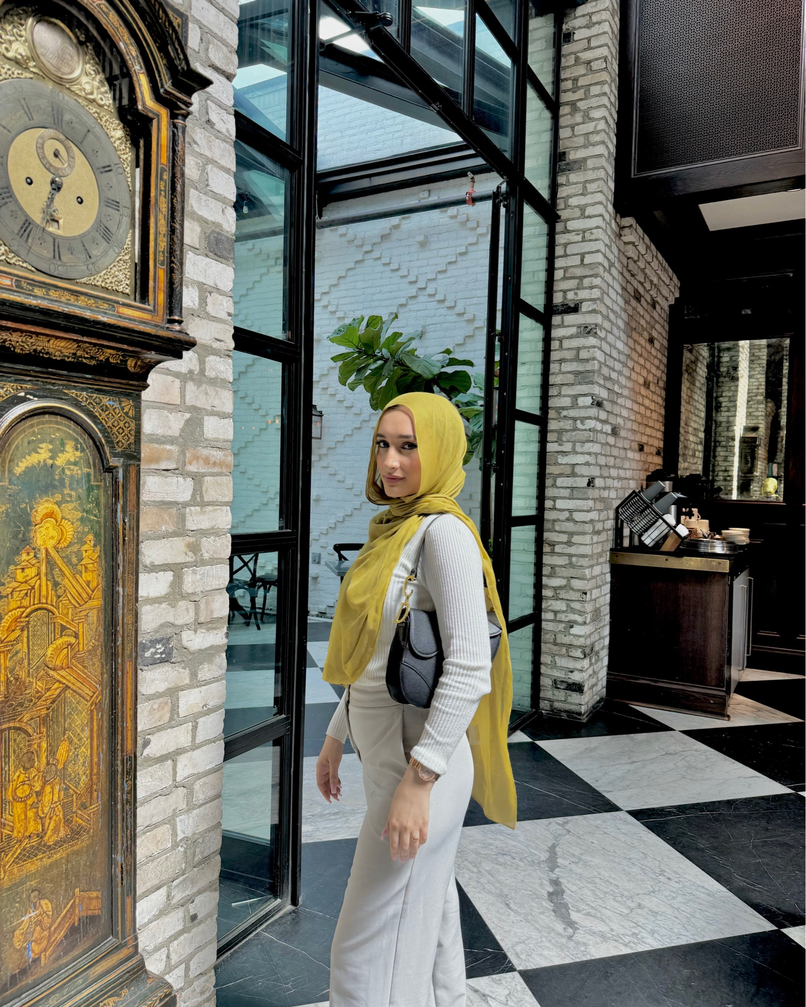 🍸 
Hijab: Veiled Collection Modal in the color of Pear 
Pants: Nordstrom Rack (a while ago so I tagged very similar ones) 

#LTKItBag #LTKFindsUnder100 #LTKSummerSales