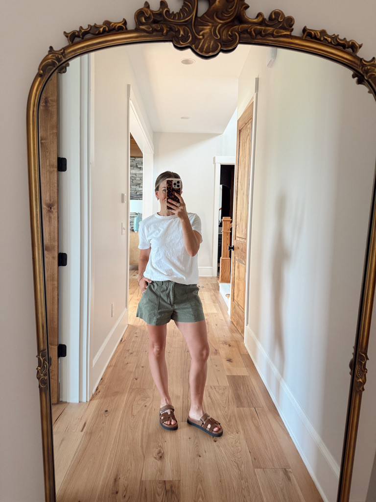 BOONE DAY--Size 26 Curve Love in the shorts; size small in the tee. Shoes are TTS 

 #LTKootd