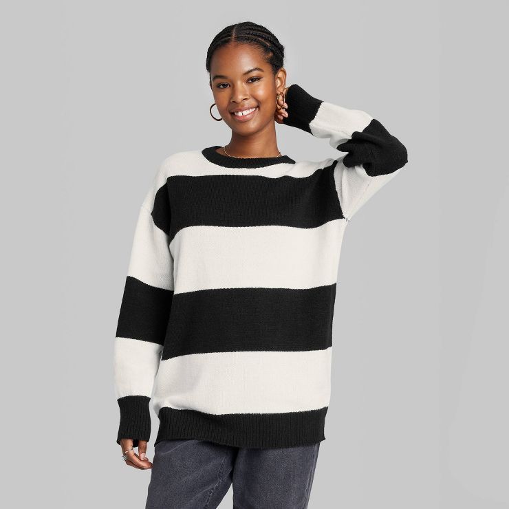 Women's Crewneck Tunic Pullover Sweater - Wild Fable™ | Target
