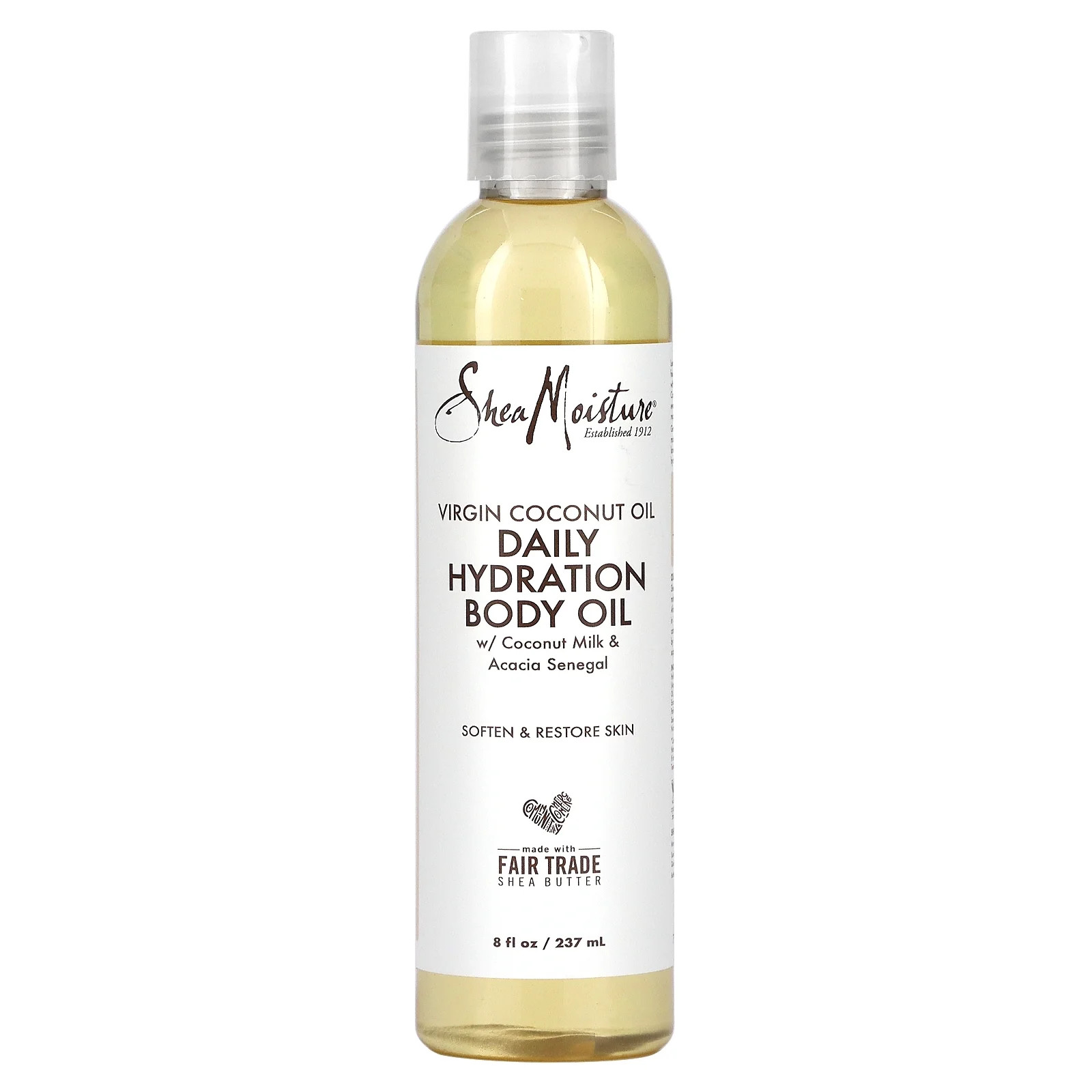SheaMoisture, Virgin Coconut Oil, Daily Hydration Body Oil, 8 fl oz (237 ml) | Walmart (US)