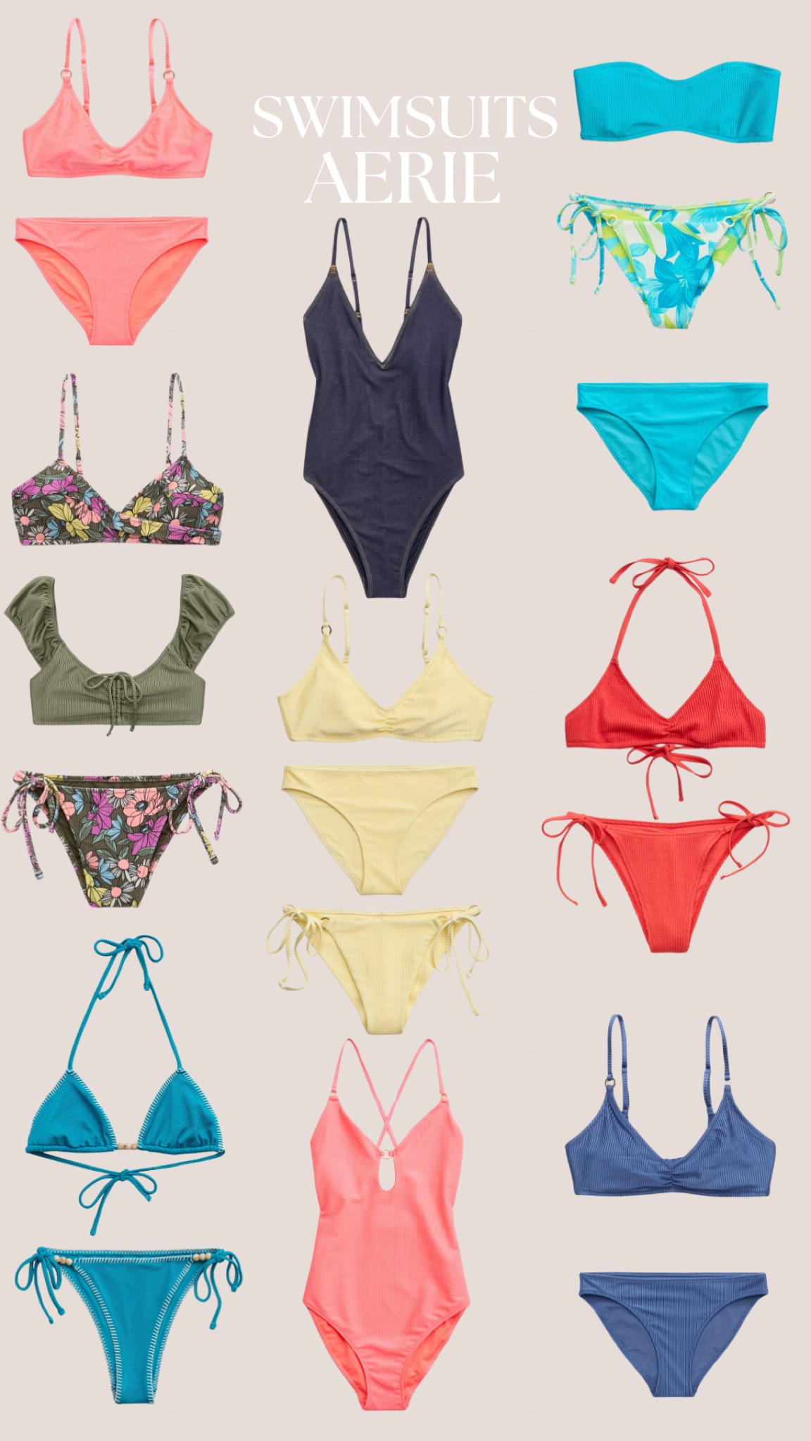 Aerie Swim - Stock up on super cute bikinis, perfect to mix and match!

aerie bathing suit, bikini, one piece bathing suit, summer must haves, cute swimsuit, womens bikini


#LTKSwim #LTKSummerSales #LTKStyleTip