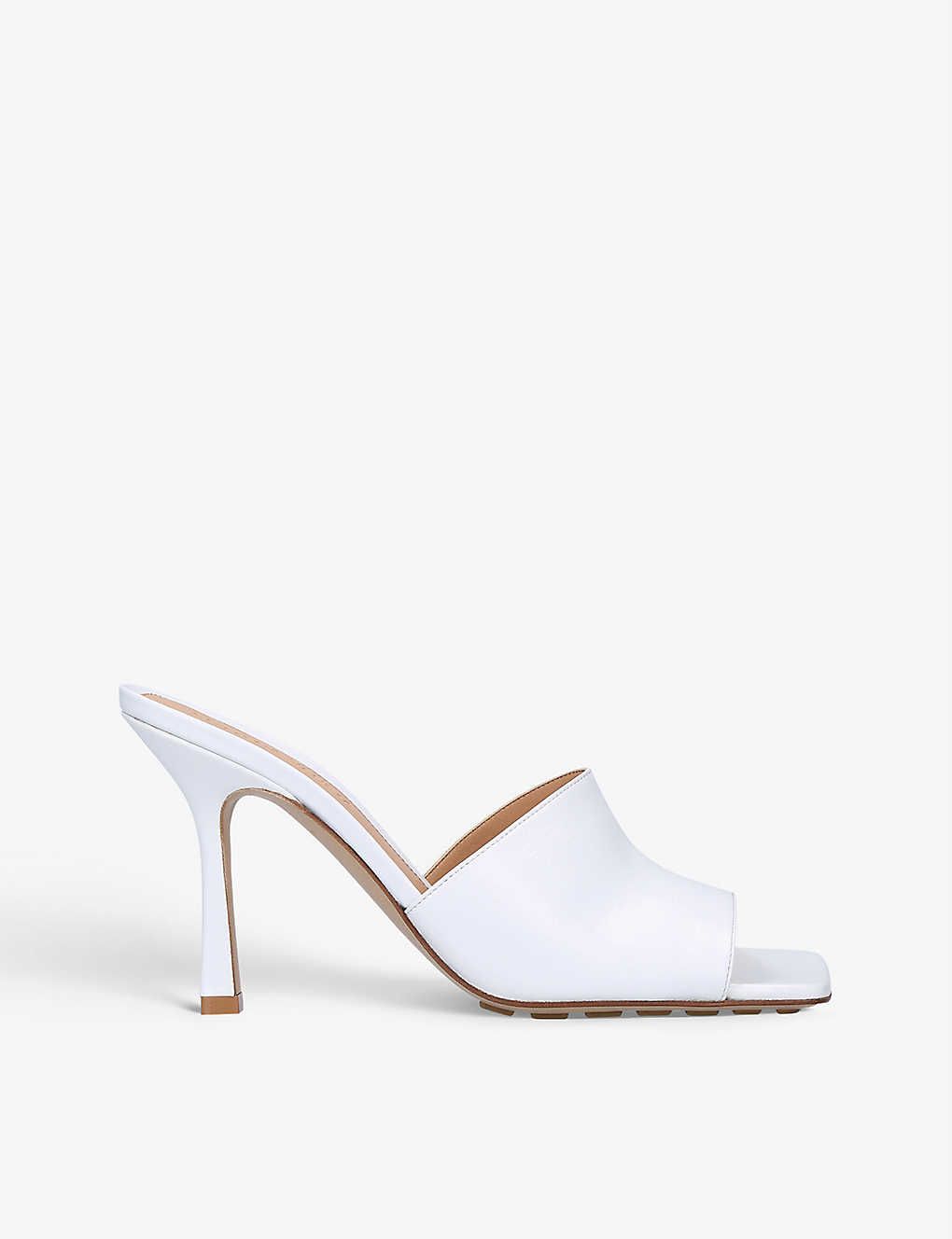 Square toe leather mules | Selfridges