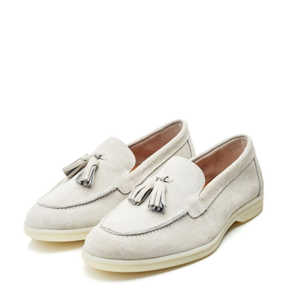 Effie Light Grey Suede | Moda in Pelle UK