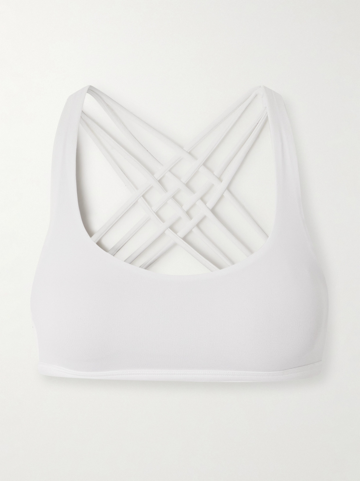 lululemon - Free To Be Ribbed Luxtreme Sports Bra - White | NET-A-PORTER (US)