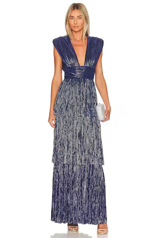 Sabina Musayev Judith Gown in Blue from Revolve.com | Revolve Clothing (Global)