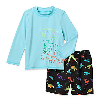 Okie Dokie Boys Above The Knee Rash Guard Set | JCPenney