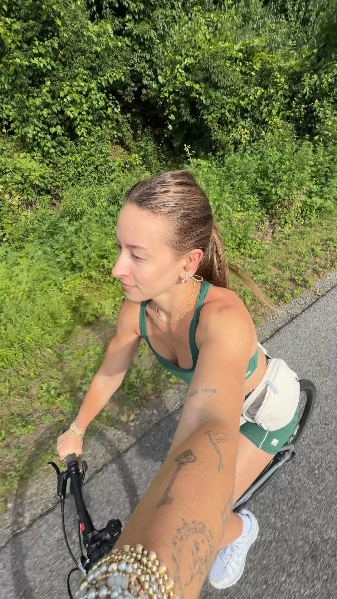 6/10/26 Morning Bike Ride Workout Outfit

Today’s morning bike ride outfit 🤍 wearing a green Vuori biker shorts set paired with my Garmin, Amazon socks, and Nike sneakers. Comfortable, easy pieces that are perfect for bike rides, walks, and everyday movement. Everything is linked here ✨

#LTKootd #LTKfitnessgoals #LTKActive