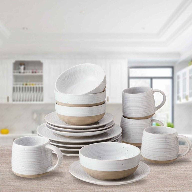 Better Homes & Gardens Abott Stoneware 16 Piece Dinnerware Set | Walmart (US)