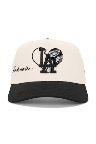 LLOVESICK Find Me in LA Cap in Cream & Black from Revolve.com | Revolve Clothing (Global)