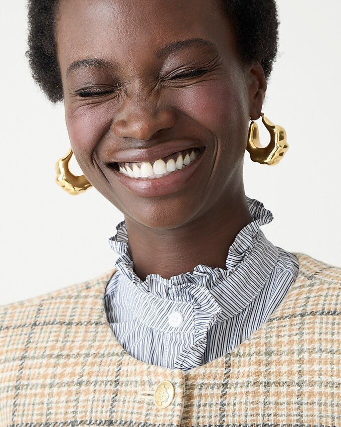 IN YOUR SHOPPING BAGRuffle-trim garçon shirt in stripeItem BU625$128.0040% off full price with c... | J. Crew US