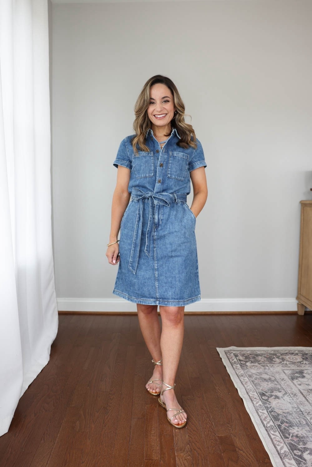 3 spring dresses with sleeves! 

Denim dress: 00 (not petite) 

My measurements for reference: I’m 4’10” and 105lbs. My bust, waist, and hip measurement is 32”, 24”, and 36”.

#LTKPetite