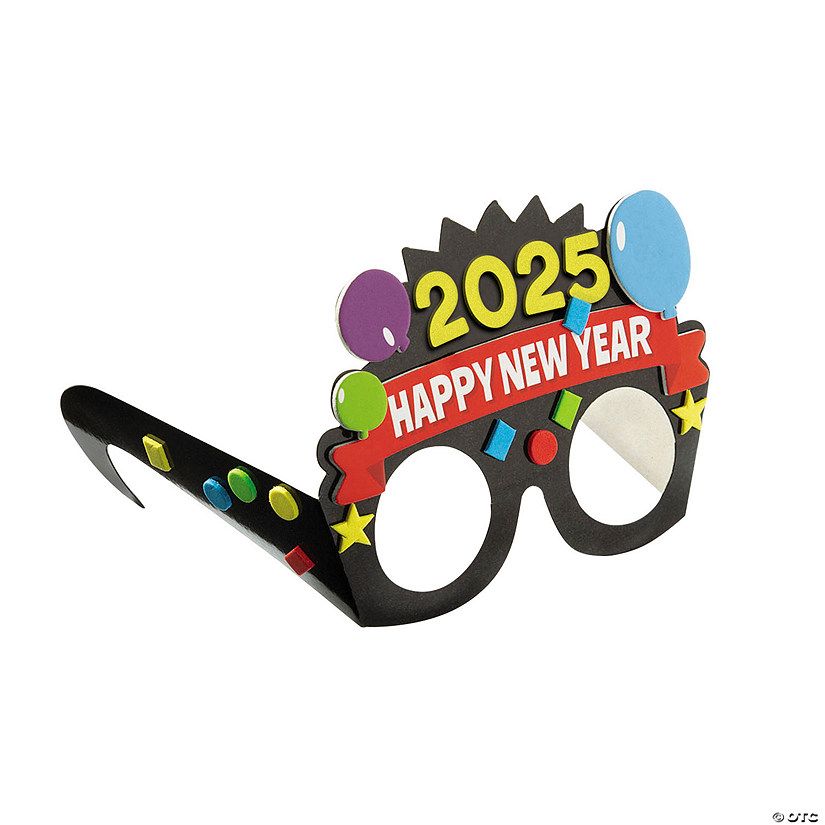 Dated New Year Glasses Craft Kit - Makes 12 | Oriental Trading Company