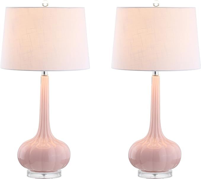 JONATHAN Y JYL1079A-SET2 Set of 2 Table Lamps Bette 28.5" Glass Teardrop LED Table Lamp Contempor... | Amazon (US)