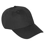 American Apparel Unisex Cotton Twill Baseball Hat, Black, One Size | Amazon (US)