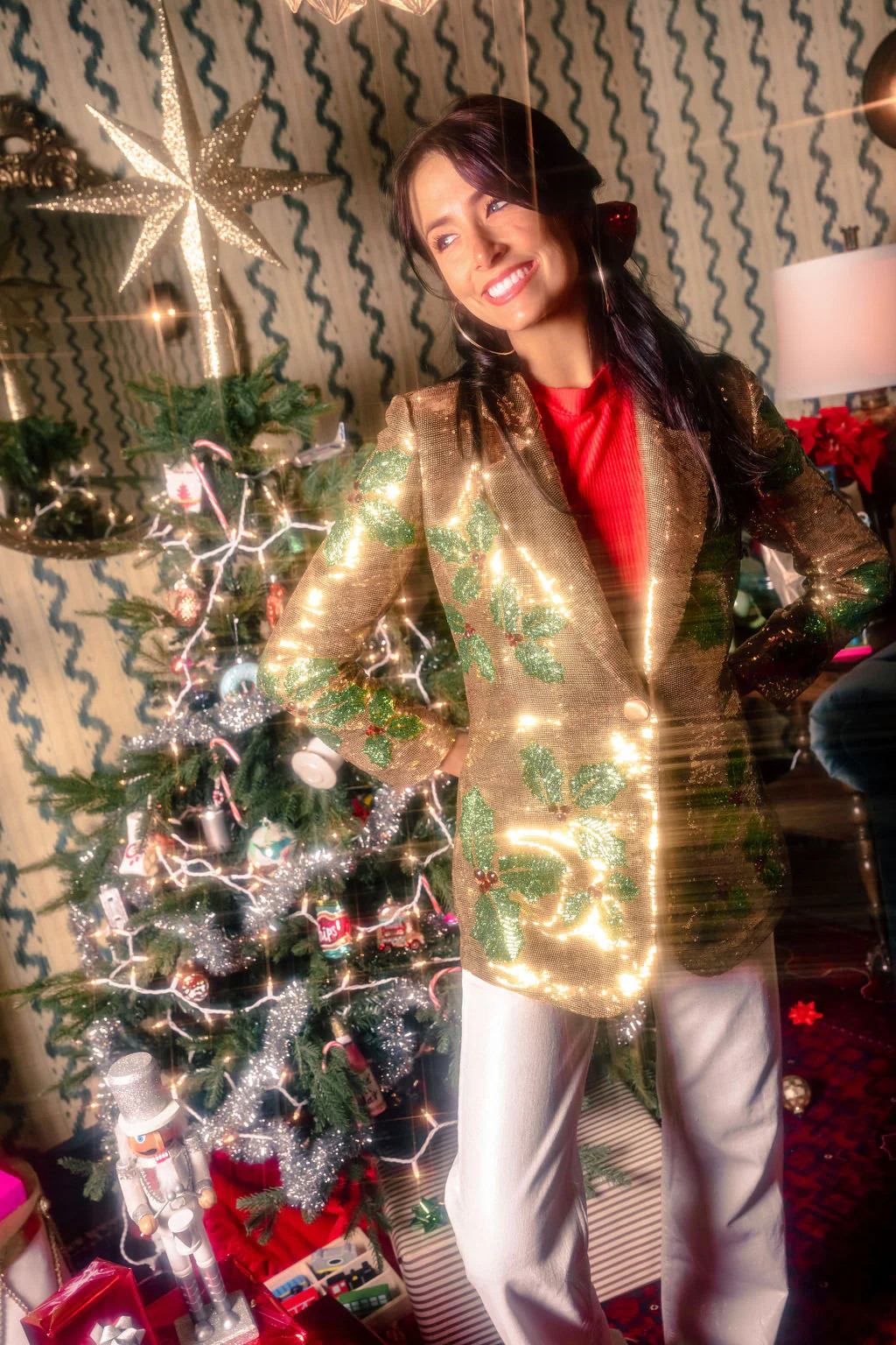 Gold Full Sequin Holly Blazer | Queen of Sparkles