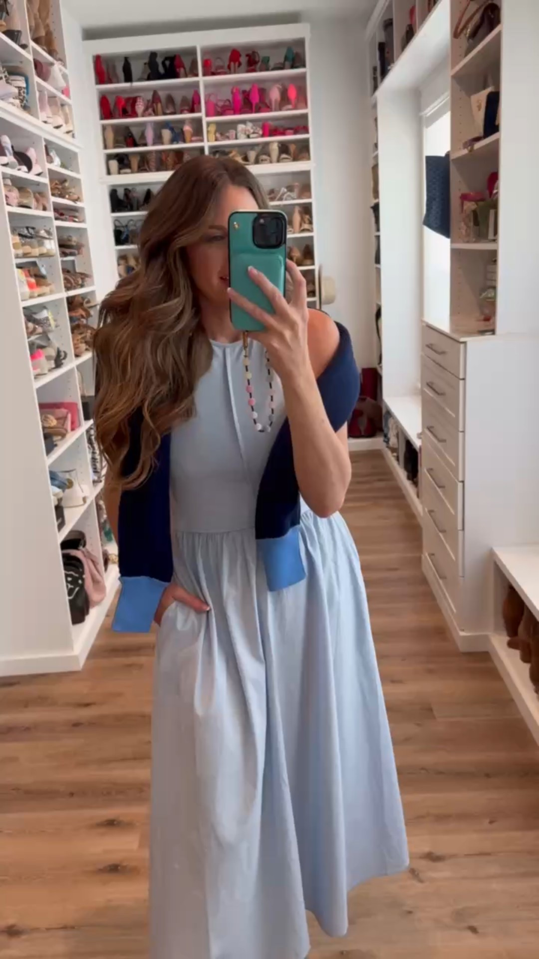 In a medium sleeveless maxi, medium cardigan, raffia slides and accessories- fits tts.

#LTKFindsUnder50 #LTKSeasonal #LTKStyleTip