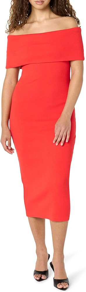 The Drop Women's Lora Off The Shoulder Midi Sheath Dress | Amazon (US)
