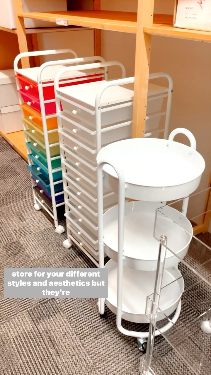 Roll away your organizing woes with a rolling cart!

Tiered rolling carts are one of our favorite solutions for a mobile craft station, but there are so many ways these carts can be used! 

🧽 Cleaning cart - you clean all over the house, so why not make it easier to move products from room to room? 

🍼 Baby supplies - whether you’re waking up for midnight feedings or changing diapers every two hours, having everything you need in one (mobile) place is a game changer for those first few weeks with a newborn. 

💄 Toiletry tower - if you’re out of space under your sink, make a one-stop-shop for all your cosmetics, hair accessories, and skin care. 

#LTKbaby #LTKhome #LTKFind