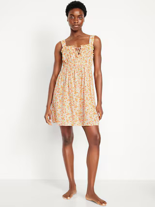 Ruffle-Trim Pajama Nightgown | Old Navy (US)