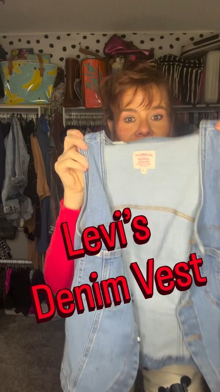 Levi’s Denim Vest!! So Good. I absolutely love this versatile piece in my wardrobe. You can dress it up or layer it down. You will always be on point.

Hi! I’m PoppieMichelle and I love looking good at affordable prices. If you can relate- tap that HEART!

I’m 5’8 | 148 lbs | Typically a Medium 4/6 (27) | Tall (36) 
IG, TT, FB, 🍋8 & LTK @PoppieMichelle
#basicwardrobe 
#levisdenimjacket #westernfashioninspo #classiccowgirl #outﬁtinspo