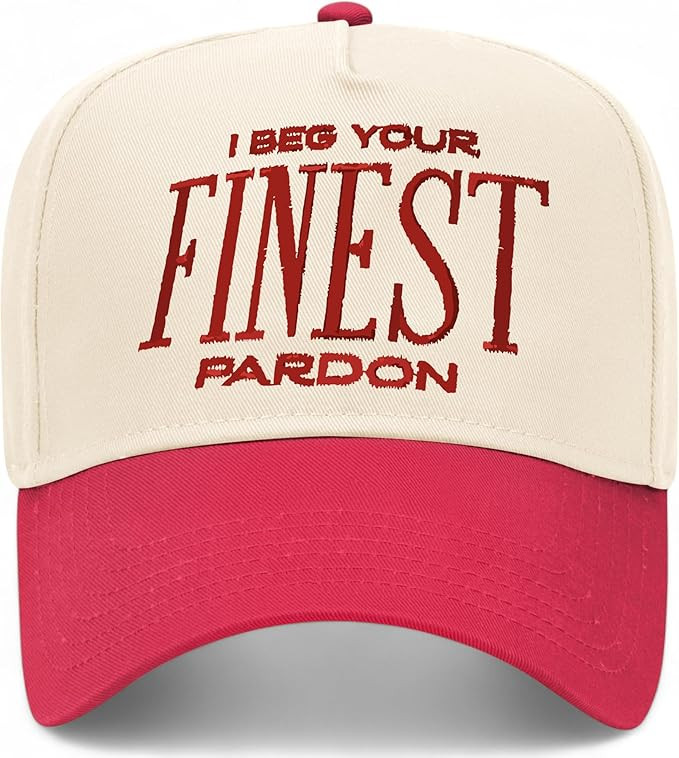 I Beg Your Finest Pardon Vintage Trucker Hat | Premium Snapback Hat for Men & Women | Amazon (US)