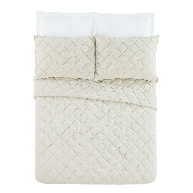 Better Homes & Gardens Diamond Gauze Quilt, Beige, Full/Queen, All Ages | Walmart (US)