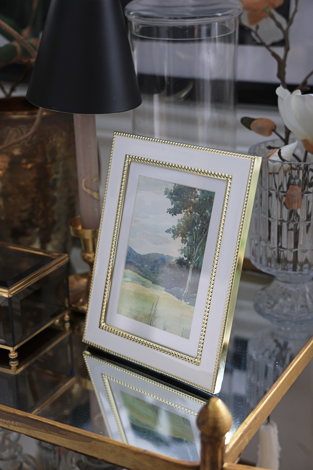 Cute white and gold picture frame 

 #LTKHome