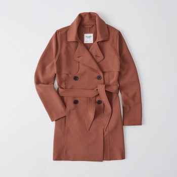 Drapey Trench Coat | Abercrombie & Fitch (US)